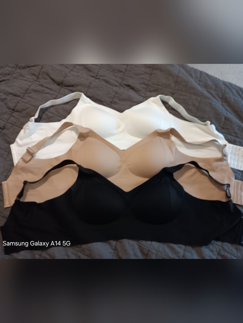 Comfy Sleep/Lounge Bras Set Of Three, 3XL Padded Wide Band Underwire Free